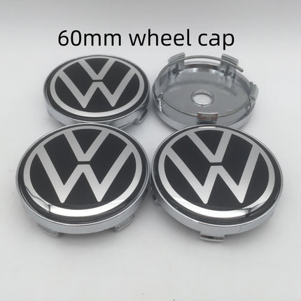 4pcs 3D new black for 56mm 60mm 65mm 68mm Car emblem Wheel hub Center Cap Badge covers sticker Decal styling Accessories