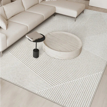French Cream Washable Home Carpet Light Luxury Large Area Living Room Decorative Carpets Thickened Antifouling No Slip Rug 러그