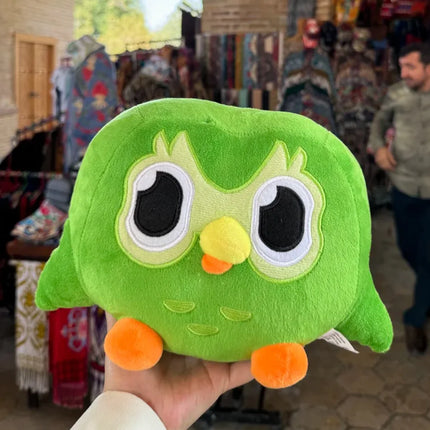 30cm Green Duolingo Owl Plush Toy Plushie Of Duo The Owl Cartoon Anime Owl Doll Soft Stuffed Animal Toys Children Birthday Gifts