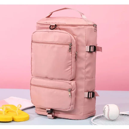 Women Large Travel Backpacks Waterproof Stylish Casual Daypack Bags with Luggage Strap Backpack Ladies Sports Yoga Luggage Bags