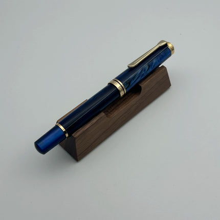 Admok M800 Pen Sky Blue Acrylic Piston Fountain Pen Bock Schmidt Nib F M B 0.5 0.7 1.0MM Nib Golden Clip Writing Office Gift Pen