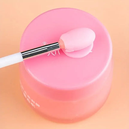 3-piece silicone lip brush mini lip mask brush portable lipstick makeup brush transparent applicator eye black stick makeup tool