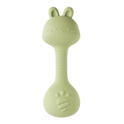 Baby 0-12 Months Rattle Toys Silicone Chewing Dumbbel Baby BPA Free Teether Toys Newborn Rattle Toys Infant Teething Gift Rattle