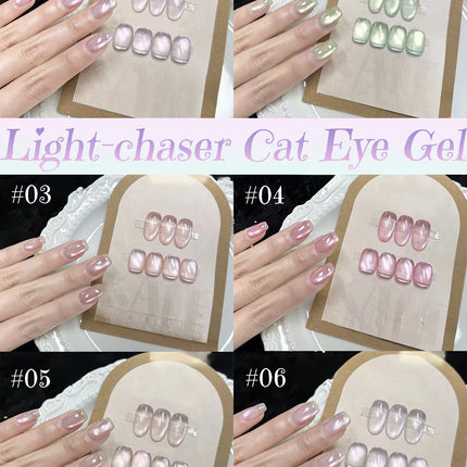 1-6pcs ZH High-end Guiyuan Cat Eye Gel Nail Polish 2025 Popular Autumn Nails Super Shiny Crystal Cat Eye Nail Art Nail Supplies