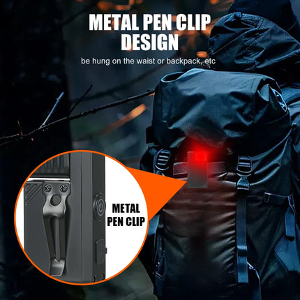 Powerful Mini COB LED Keychain Flashlight USB C Rechargeable Hanging Work Light Waterproof Keyring Camping Walking Pocket Lamp