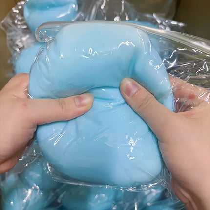 Squishy Giant Oversized Fluid Cheese Ball Fidget Toy, Anxiety ADHD Sensory Squeeze Toy, Durable Washable Stress Ball for Adults