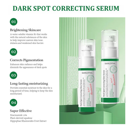 Dark spot correction essence effectively improves facial dullness, moisturizes and brightens skin tone, gentle essence 50ml