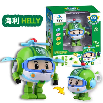 Poli Car Transformation Vehicle Robot Toy Action Figure Robot Toys Bus Cartoon Kid Toy Birthday Children Gifts