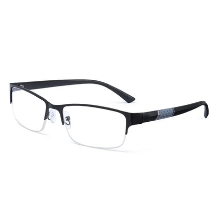 Anti Blue Light Reading Glasses Men Women Half-frame Diopter Glasses Business Male Presbyopic Eyeglasses +1.0 1.5 2.0 2.5 4.0