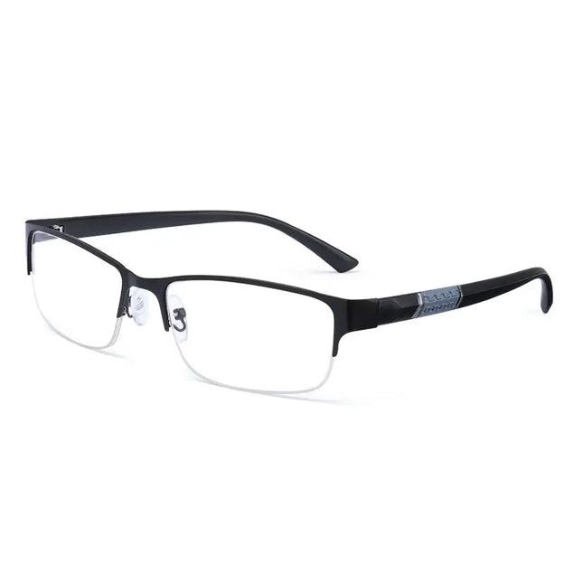 Anti Blue Light Reading Glasses Men Women Half-frame Diopter Glasses Business Male Presbyopic Eyeglasses +1.0 1.5 2.0 2.5 4.0