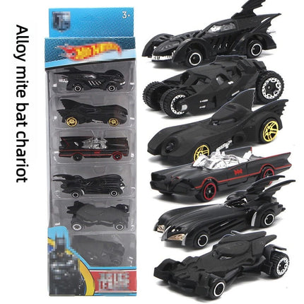 1:64 Batmobile Alloy Set Model 6th Generation Chariot Car Diecast Alloy Car Model Collectible