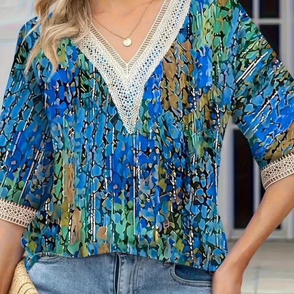 Plus Size Temperament Loose Woman Shirt Fashion Casual Blouse Elegant Long Sleeve Woman Shirt Holiday Weekend Top