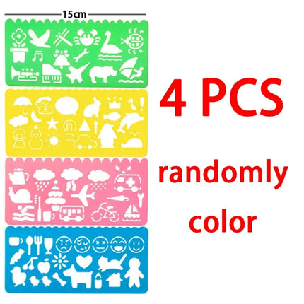 Classic Gear Spirograph Drawing Set Geometric Painting Stencils Rulers Scratch Rainbow Paper Creative Educational Kids Toys Gift