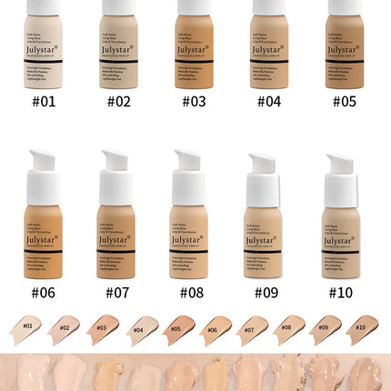 New Long Lasting Liquid Foundation Waterproof Oil Control Full Coverage Concealer Brighten Matte Moisturizing Primer Makeup Base