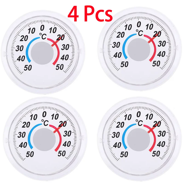 Outdoor Door Window Thermometer Pointer Type Cold And Heat Watch Hot SaleRound Plastic Door And Window Thermometer