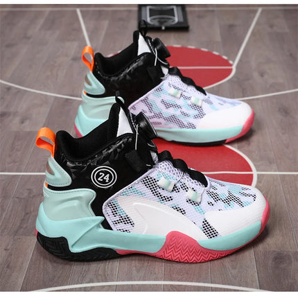 Kids Basketball Shoes Boys Sneakers Non-slip Child Trainer Basket Shoes Outdoor Children Sport Shoes