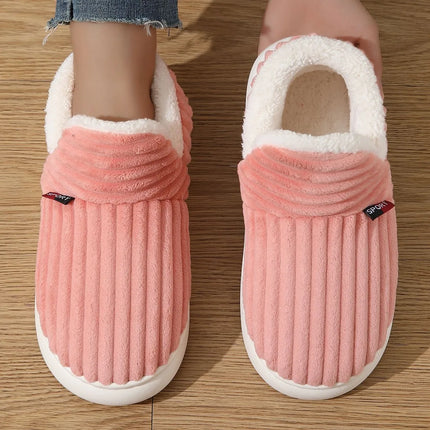 Bebealy New Winter Men Slippers Warm Cotton Shoes Men Indoor Fluffy Fuzzy Men Boots Outdoor Nonslip House Ankle Boots Shoes Men