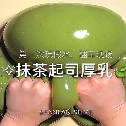 Fanfan Slime Large Bucket, Bubbly Non-Sticky Slime, Large Capacity Soft Stretchy Fake Water Jelly, Diy Craft Toy For Hobby Lover