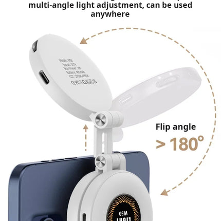 Magnetic Selfie Light LED Fill Light Compatible For Magsafe,ravel, Desktop, Selfies, Video, Makeup/Photography/TikTok/Zoom Calls