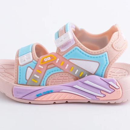 One Pairs of Summer Kids' Sandals Unisex Soft Bottom Casual Beach Shoes for Primary School Students