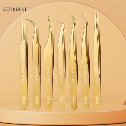 Precision Tweezers For Lashes  DIY Eyelash Extension Applicator Tools Stainless Steel Hair Removal tweezer professional makeup
