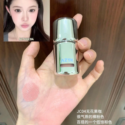 AZTK Liquid Blusher Jello Color Powder JC04  Moisturizing Highlight Beauty Expands Contracts Cheek Matte Face Makeup