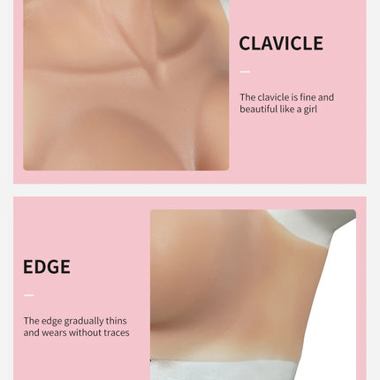 Drag Queen A - H Cup Silicone Breasts Forms Cosplay Fake Boobs Bodysuit Crossdressing Silicone Breast Plate Crossdresser Chest