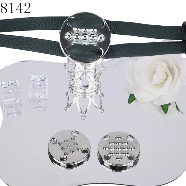 QKKQ Stainless Steel Chest Clamp Breast Bondage Nipples Pleasure Wearable Erotic Bra Nipple Stimulation For Women Sexy Tools