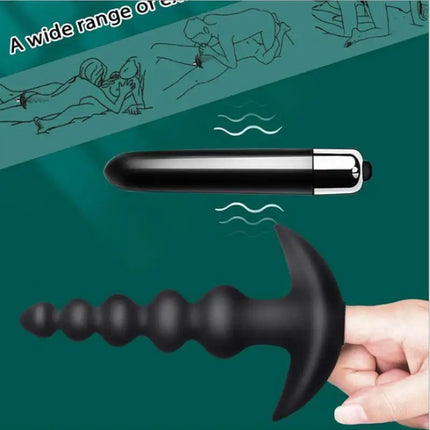 Anal Vibrator Prostate Massager Anal Beads Soft Silicone Anal Plug Butt Plug Buttplug Good For Men Adults Sex Toys For Man Woman