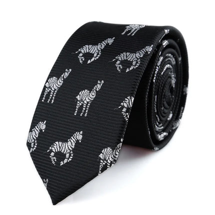 5cm Narrow Tie Fashionable Trend Tie Striped Polka Dot Flower Pattern Tie Student Personalized Accessory Casual Daily Matching