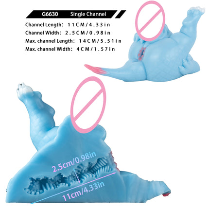 SHAZ Two Color Monster Masturbator, High-quality Silicone, Sex Toy for Men, sztuczna pochwa мастурбатор taschenmuschi