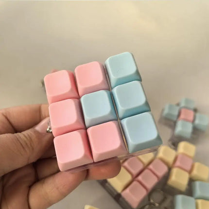 Press Keyboard Key Toy Decompression 1/4/5/9 Keyboard For Adults Antistress Toys Anti Stress Finger Keyboard Games Keychain ﻿