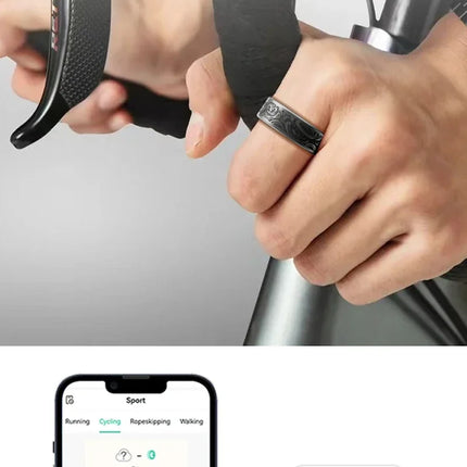 Lenovo Smart Ring Men Women Multi-sport Mode Tracker Heart Rate Blood Pressure Blood Oxygen Sleep Monitoring for Android IOS