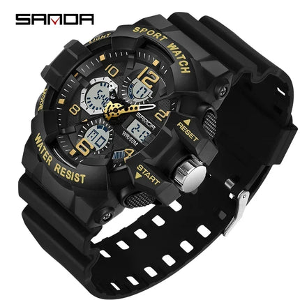 SANDA Top Brand G-Style Military Watch Men Digital Shock Sports Watches For Man Waterproof Electronic Wristwatch Male Relogios