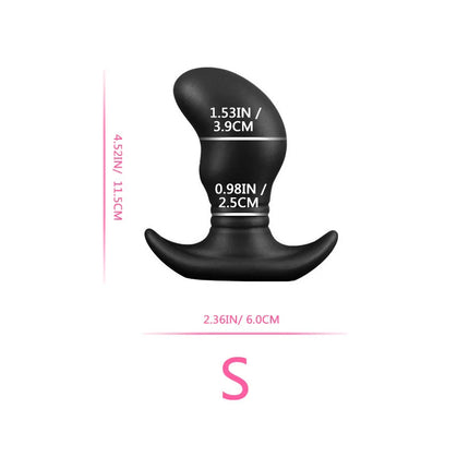 Glow in The Dark Colorful Silicone Buttocks Butt Plug Soft Women's Gay Men Prostate Massager