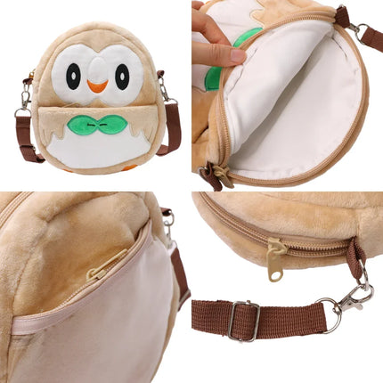 Pokemon Plush Backpack Gengar Mimikyu Eevee Snorlax Charmander Charizard Mew Rowlet Stuffed Toys Shoulder Bag for Kids Gifts