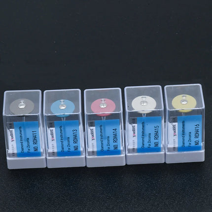 Tusden Dental Lab Rubber Daimond Zirconia Polishing Kit Pocerlian Grinding Head Dental Technician Tools Drill HP 20*2mm
