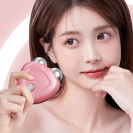Microcurrent Face Lift Device Roller Mini Face Slimming Massager Portable EMS Delicate Contour Lifting Firming Facial Skin Gift