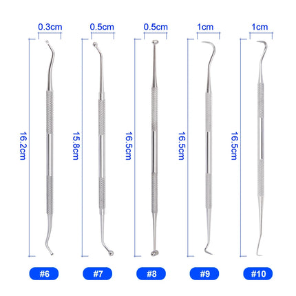 1pcs Tartar Scraper Scaler Plaque Remover Dental Mirror Teeth Pick Spatula Dentist Hygiene Oral Care Kit Tooth Cleaning Tool