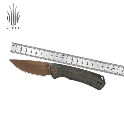 Kizer Folding Knife T1 BD V3490.2BA1/V3490.2BA2 T1 CD V3490.2CA1/V3490.2CA2 Micarta/G10 Handle With Nitro-V Blade Pocket Knives