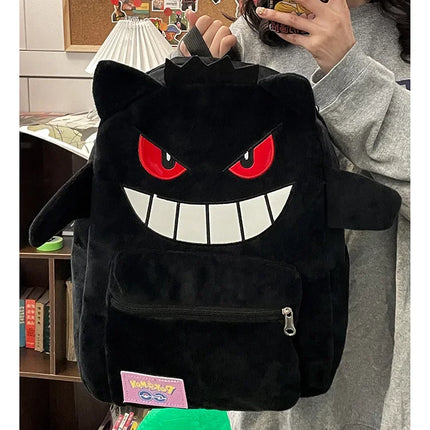 Gengar Backpack Trendy Cool Large Bag Cute Cartoon Kawaii Couple Gift Storage Toys Anime Accessories