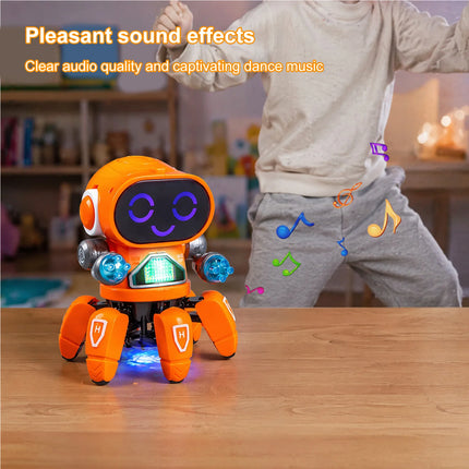 6-Claw Robot Toy for Kids Dancing Singing Robot Toy with Clear Sound Rechargeable Robots Toys Birthday Gifts for Boys and Girls