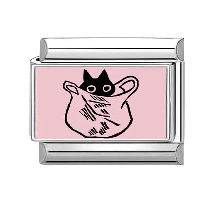 Y2K Cute Funny Sofa Cats Dogs Italian Charm Fit 9mm Stainless Steel Women DIY Bracelet Drop Shipping Fashion Jewelry Wholesale