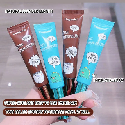 Cappuvini Thick Slender Mascara Long-lasting Curling Waterproof And Non-smudge Eyelashes Eye Makeup Mascara