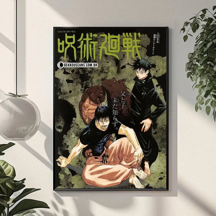 J-Jujutsu K-Kaisen Anime Poster Perfect Sticker Self Adhesive Wall Art Designed for Home Office Dining Spaces