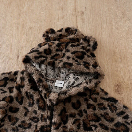Autumn leopard print brown Clothes Toddler Jumpsuit Costume Boy Girl Baby Infant Outfit Clothes Toddler Jumpsuit Costume Romper