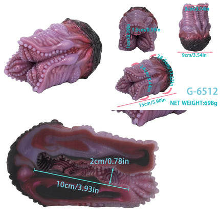 Big Animal Silicone Dog Mouth Male Masturbator Pocket Pussies Stroker Soft Deep Throat with 3D Textured Realistic Sex Toy ForMan