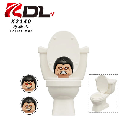 KDL821 KDL822 KDL823 KDL826 Toilet Man TV Man Building Blocks Miniature Ornament Toy Micro Ornament Model Assembly Kit