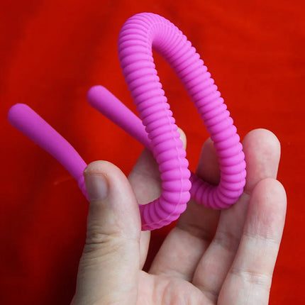 Silicone Labia Vagina Spreader,Ribbed Pussy Clit Orgasm Vaginal Lips Expander Expansion Holder,Clitoris Oral Enhancer Sex Toys