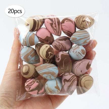 10/20/30/50/100Pcs Mini Makeup Sponge Set, Dual-Use Wet/Dry Beauty & Blenders for All Skin Types
